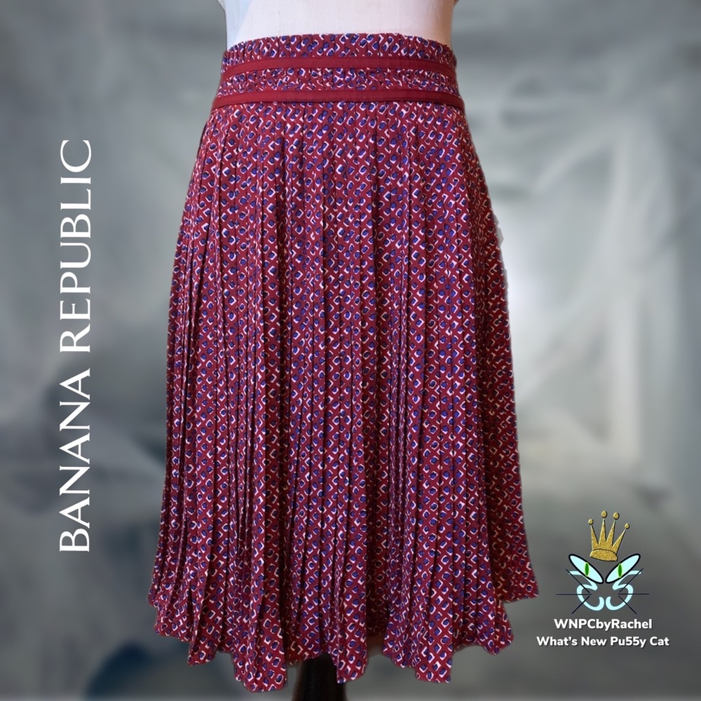 Banana Republic High Waist Accordion Pleated Skirt, Medium